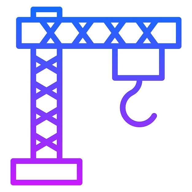 Iconos del vector de la grúa