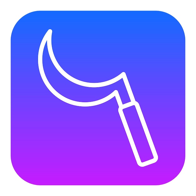 Iconos del vector de la hoz