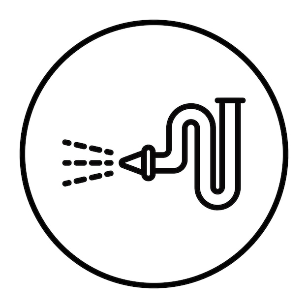 Iconos del vector de la manguera