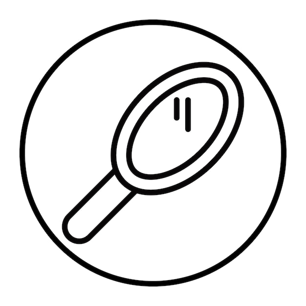 Iconos del vector de la mano del espejo