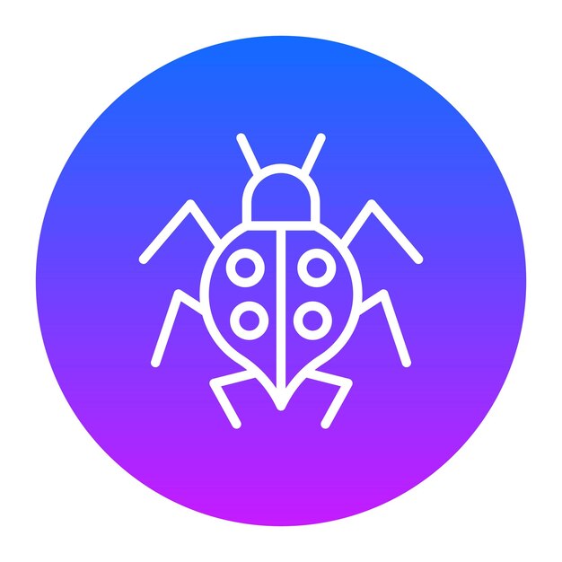 Iconos del vector de las mariquitas