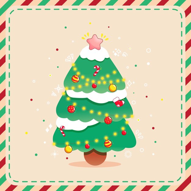 Iconos de vector de Navidad Ilustración de decoración de año nuevo de cristianos de Navidad