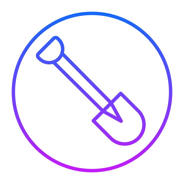 Iconos del vector de la pala