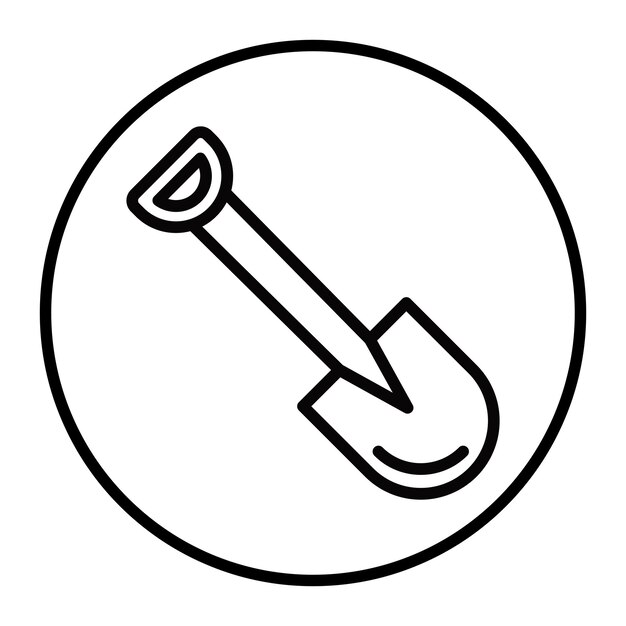 Iconos del vector de la pala