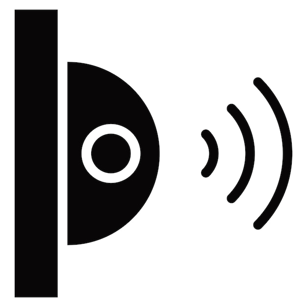 Iconos del vector del sensor infrarrojo