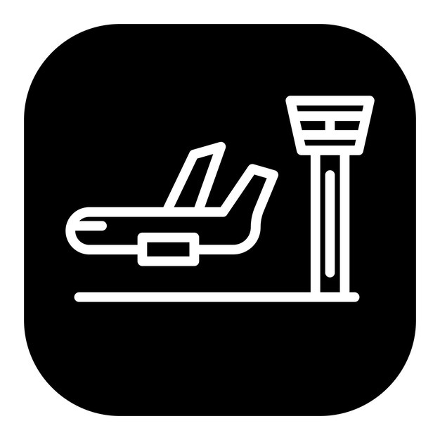 Iconos del vector de la torre de control