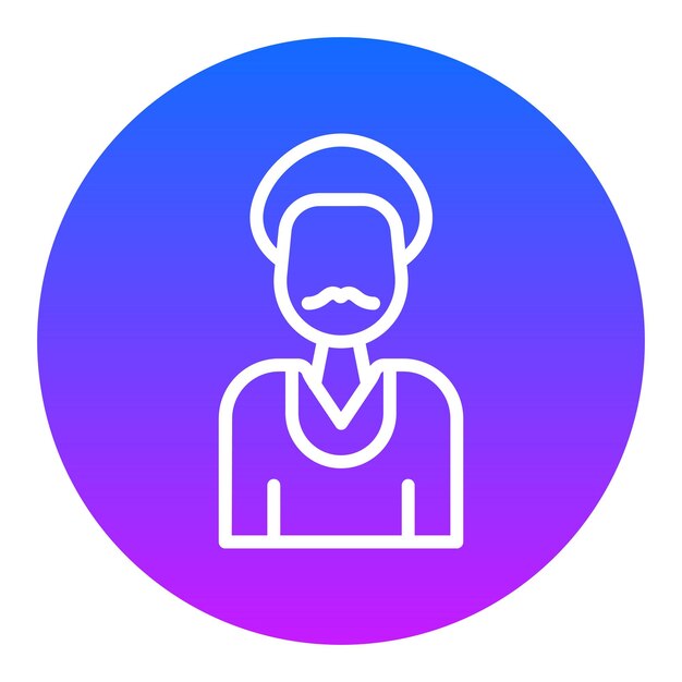 Iconos de vectores de abuelo