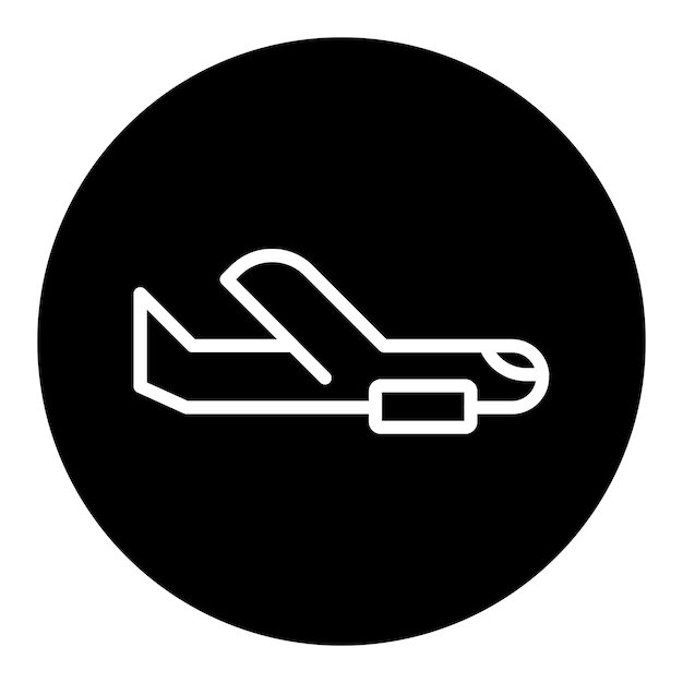 Iconos de vectores de aeronaves