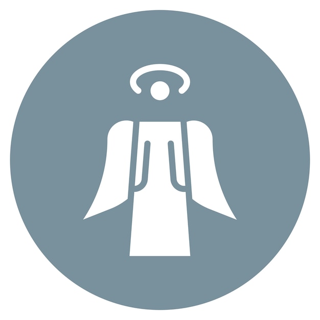 Iconos de vectores de ángeles