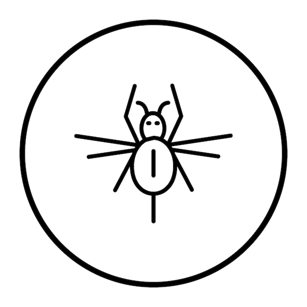 Iconos de vectores de araña