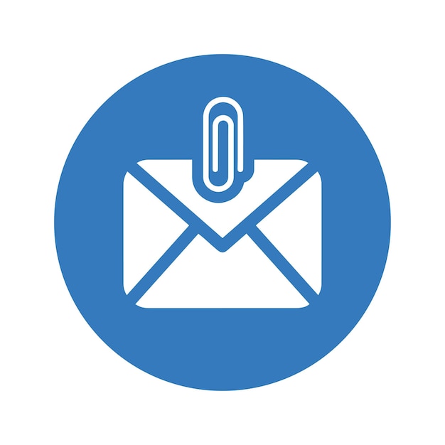 Iconos de vectores de archivos adjuntos