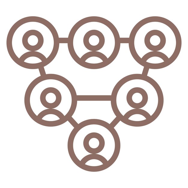 Iconos de vectores de ascendencia