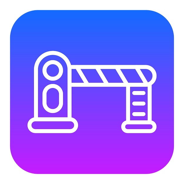 Iconos de vectores de barrera automáticos