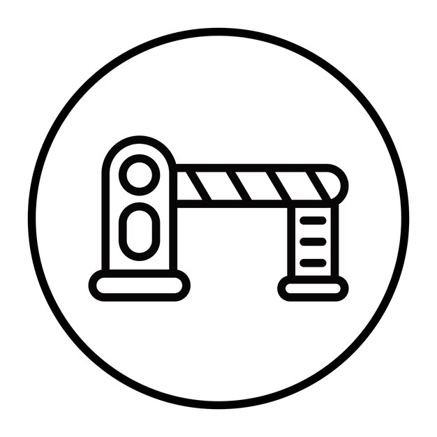 Iconos de vectores de barrera automáticos