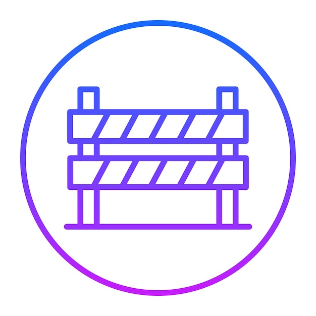 Iconos de vectores de barrera
