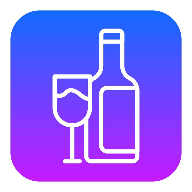 Iconos de vectores de bebidas