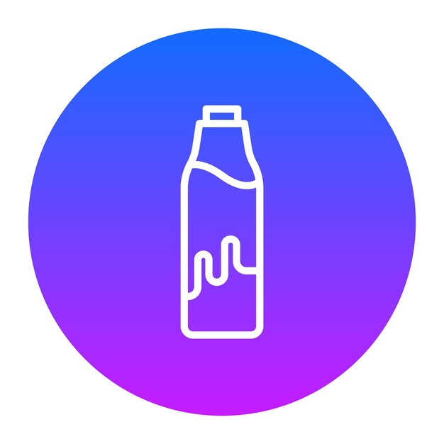 Iconos de vectores de botellas de leche
