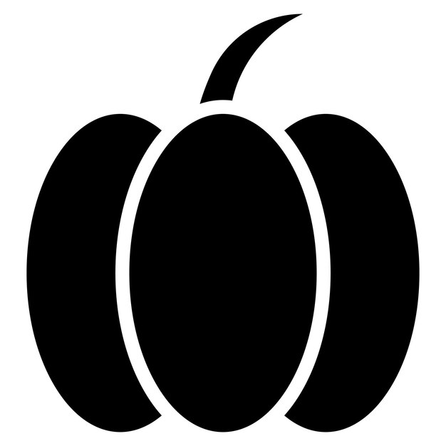 Iconos de vectores de calabaza