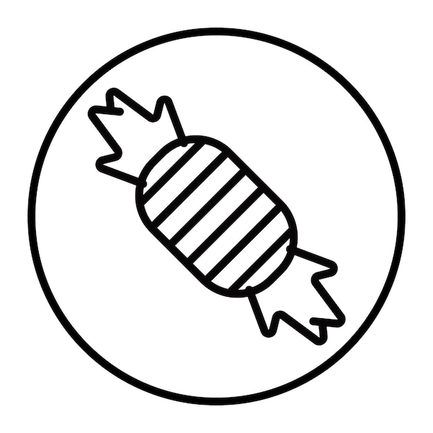 Iconos de vectores de caramelos