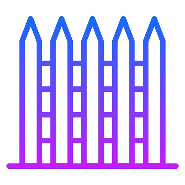 Iconos de vectores de cercas