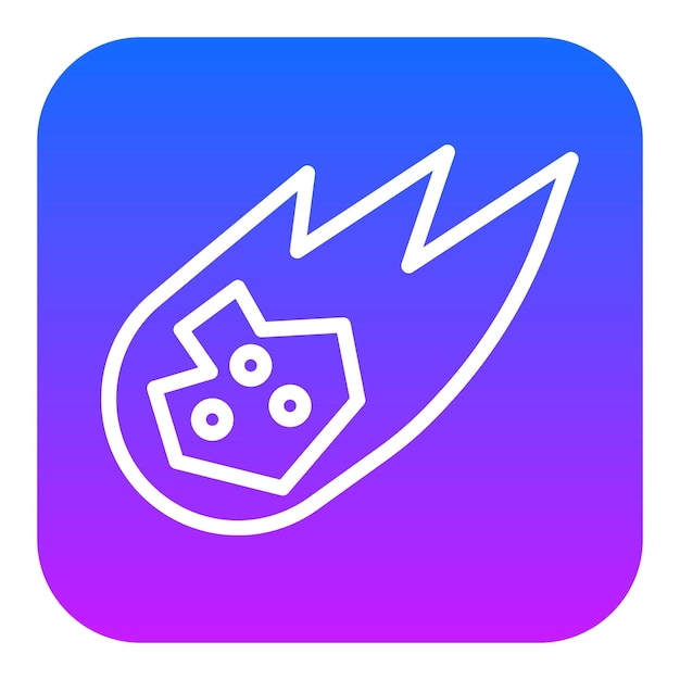Iconos de vectores de cometas