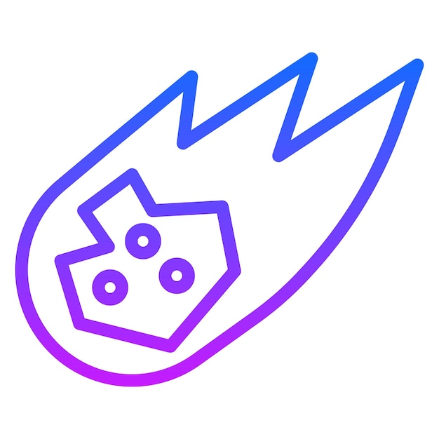 Iconos de vectores de cometas
