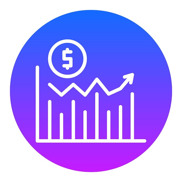 Iconos de vectores de crecimiento empresarial
