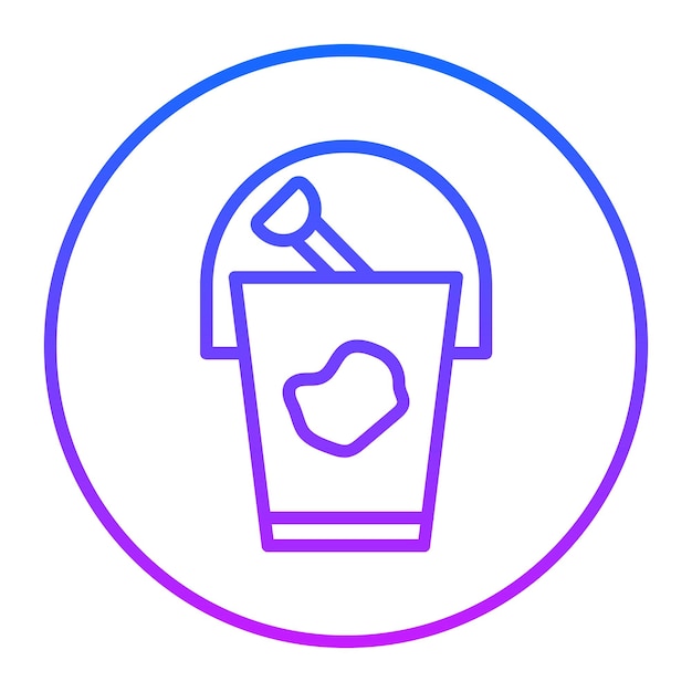 Iconos de vectores de cubo de arena
