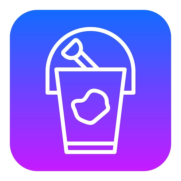 Iconos de vectores de cubo de arena