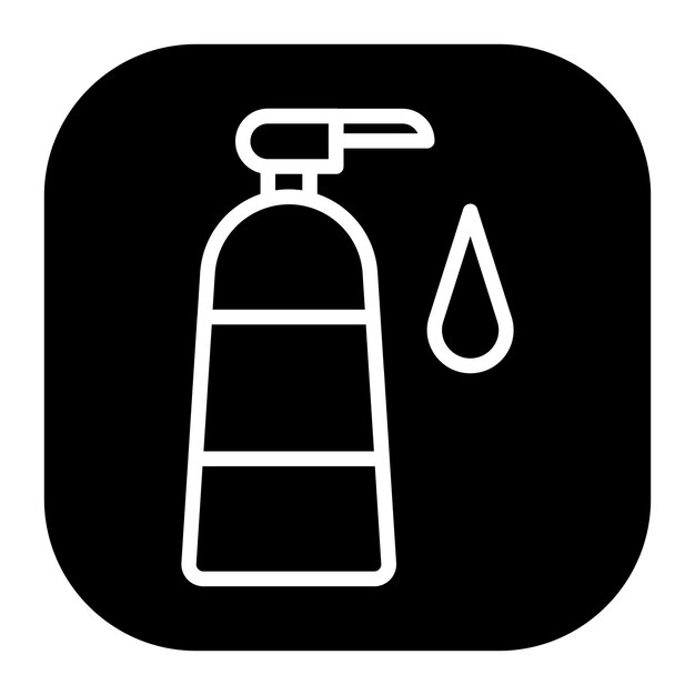 Iconos de vectores de desinfectantes para manos