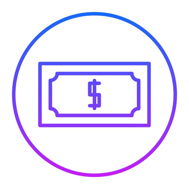 Iconos de vectores de dinero