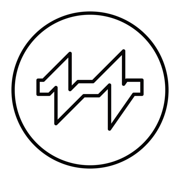 Iconos de vectores de electrocardiograma