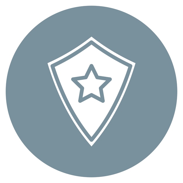 Iconos de vectores de escudo de la policía