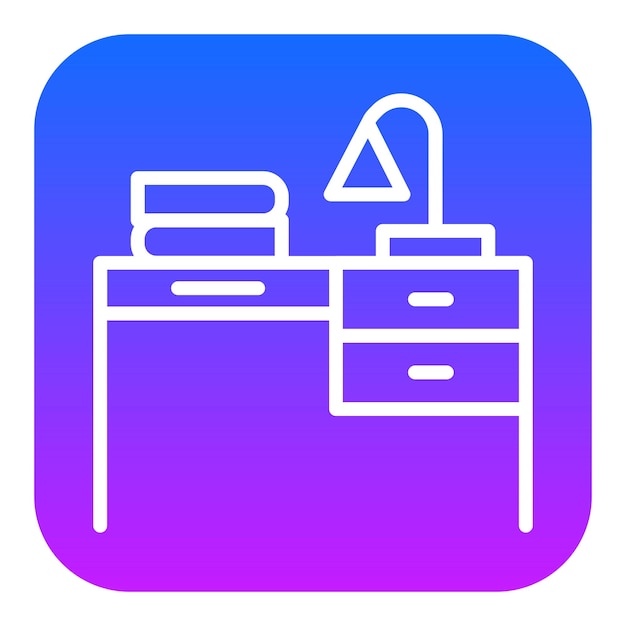 Iconos de vectores de estudio de tablas