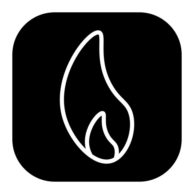 Iconos de vectores de fuego