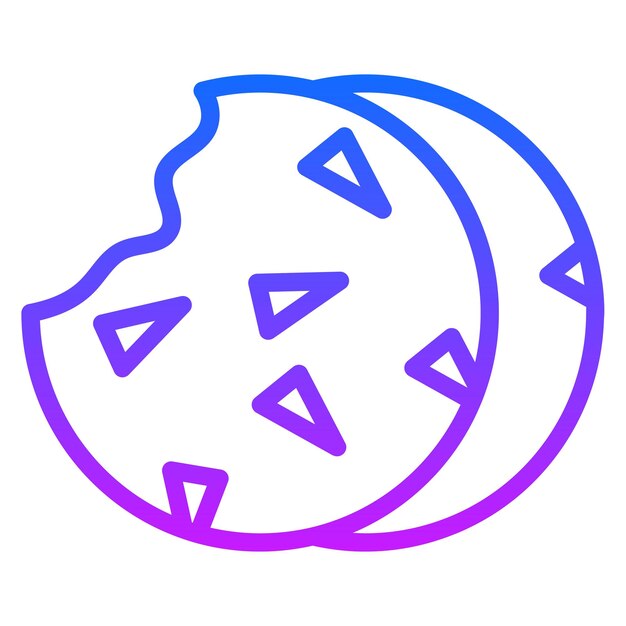 Iconos de vectores de galletas