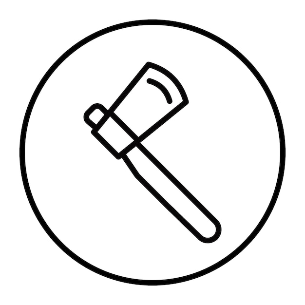 Iconos de vectores de hacha