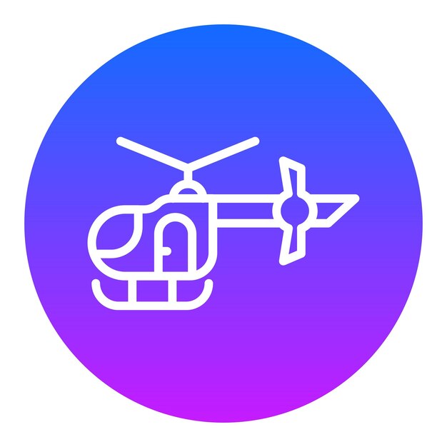Iconos de vectores de helicópteros