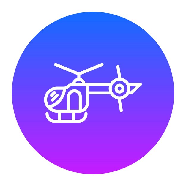 Iconos de vectores de helicópteros