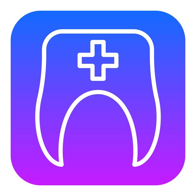 Iconos de vectores de higiene dental