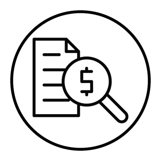 Iconos de vectores de investigación empresarial