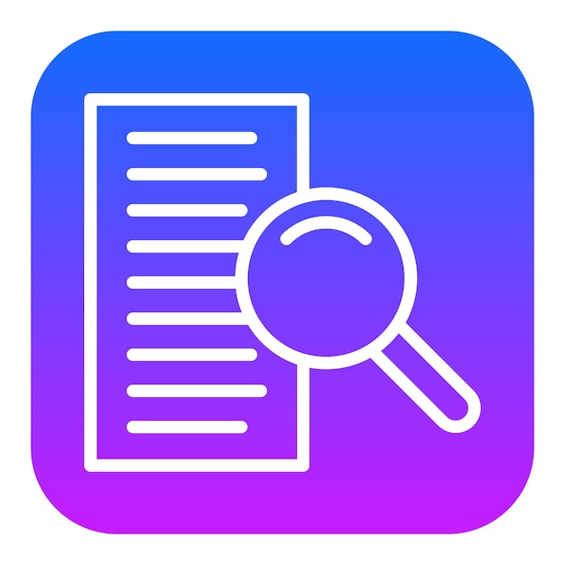 Iconos de vectores de investigación
