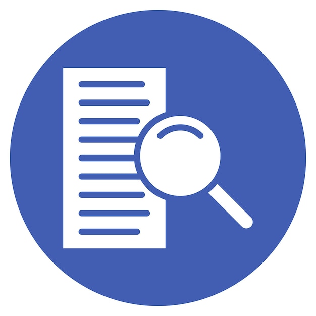 Iconos de vectores de investigación