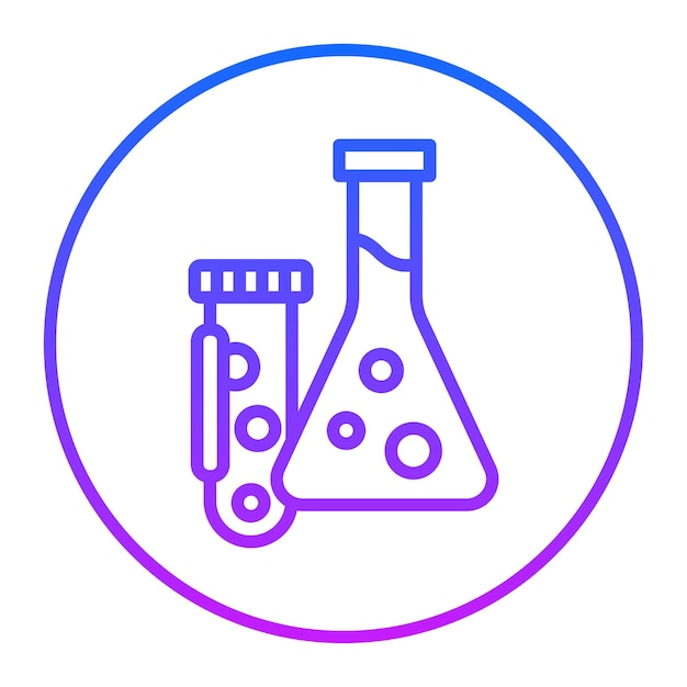 Iconos de vectores de laboratorio médico
