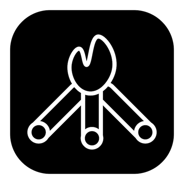 Iconos de vectores de leña