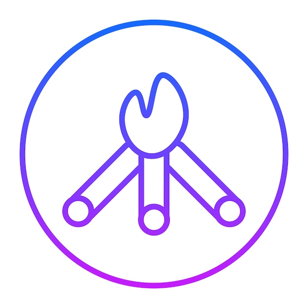 Iconos de vectores de leña