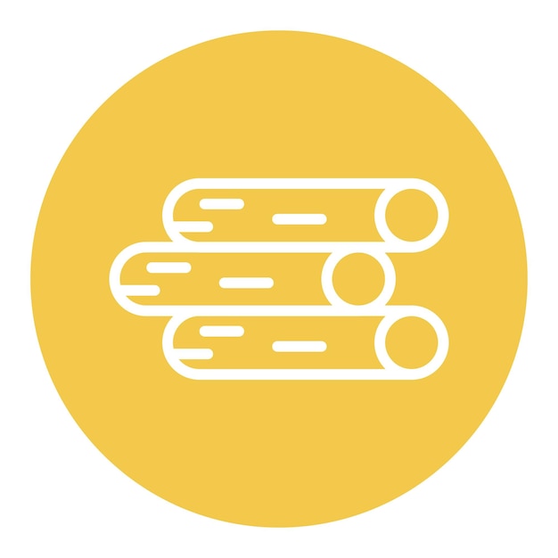 Iconos de vectores de madera