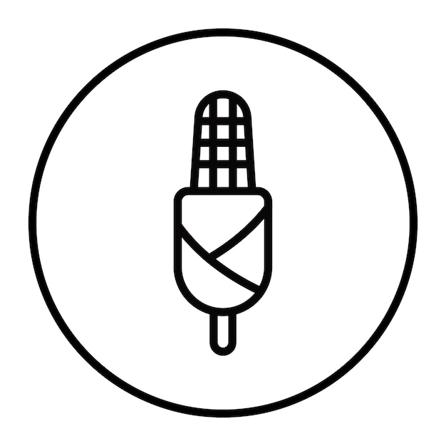 Iconos de vectores de maíz