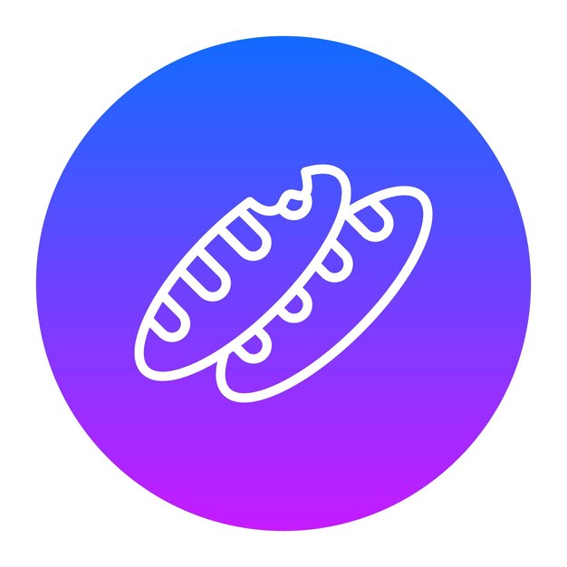 Iconos de vectores de pan