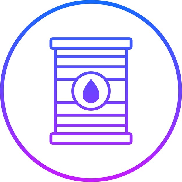 Iconos de vectores de petróleo